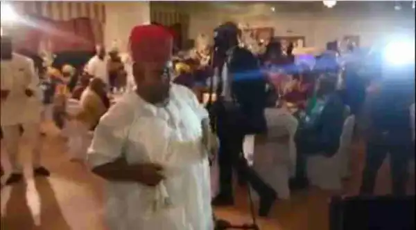 Senator Ademola Adeleke Dancing And Spraying Dollars At A Party(Photo, Video)